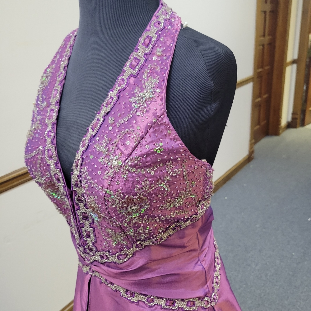CASSANDRA STONE AMETHYST DRESS - Picture 5 of 13